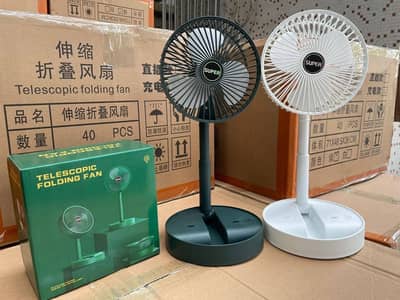 Portable Electric Mini Fan Foldable Telescopic Fan USB Rechargeable