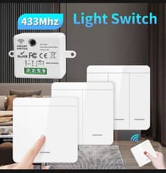 wireless switch button with rely AC
