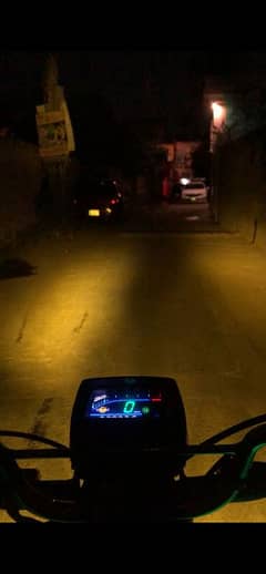 3 colour flashing headlight