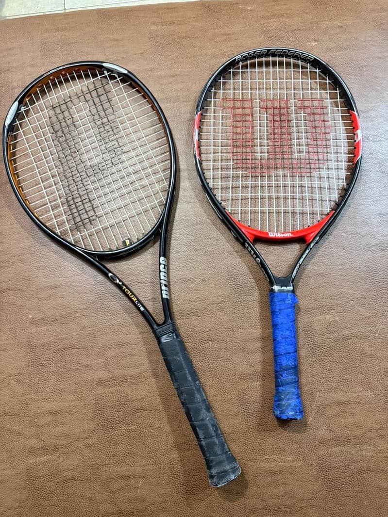 ORIGINAL wilson and yasaki head and other few rackets 12