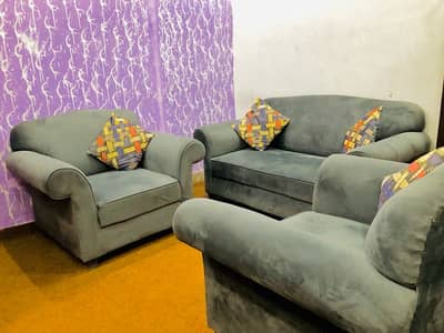 Modern Grey 4-Seater Sofa