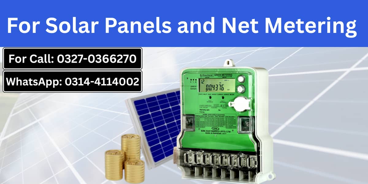 Install Your solar panel Net meter From us. 0