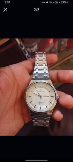 successful branded stainless steel watch