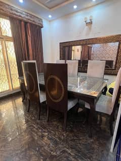 Dining table with 8 chairs