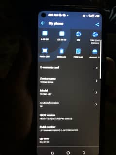 jis bhai ko chai ha wahi rabta kara tecno ld7.5000 mah battery 6 128