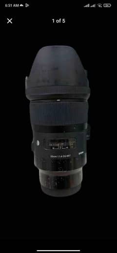 35mm f1.4 lense e mount
