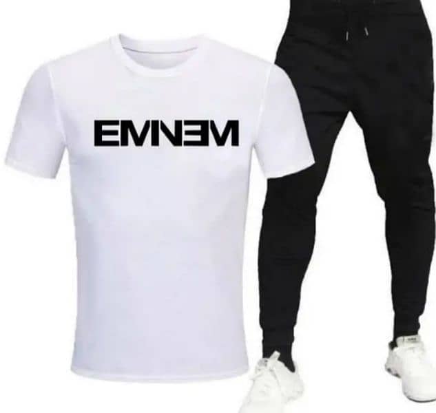 2 Pcs Mens Cotton Printed Track Suit available design cash on delivery 0