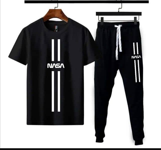 2 Pcs Mens Cotton Printed Track Suit available design cash on delivery 7