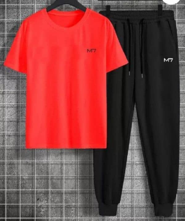 2 Pcs Mens Cotton Printed Track Suit available design cash on delivery 10