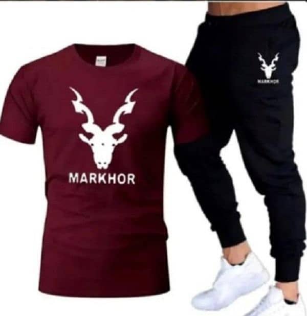 2 Pcs Mens Cotton Printed Track Suit available design cash on delivery 13