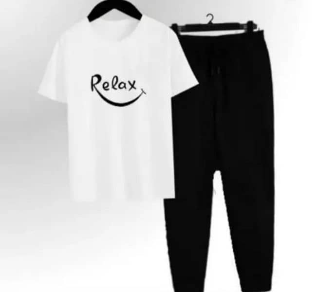 2 Pcs Mens Cotton Printed Track Suit available design cash on delivery 16