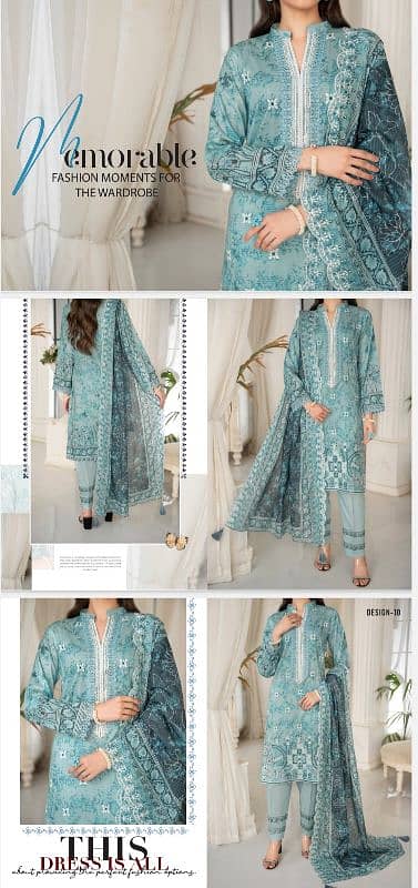 Hoorian Embroidery boring daman and cutwork jaal dupatta 3pc 2
