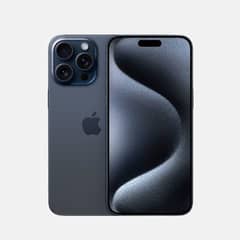 I phone 15 pro max blue titanium 256 gb