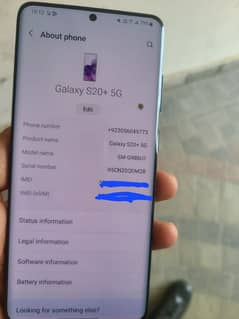 Samsung S20 plus dual sim pta approved 10/10