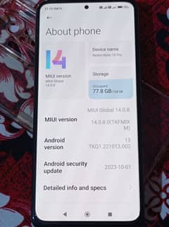Redmi Note 10Pro full box back crack ha or finger disable ha chang ho