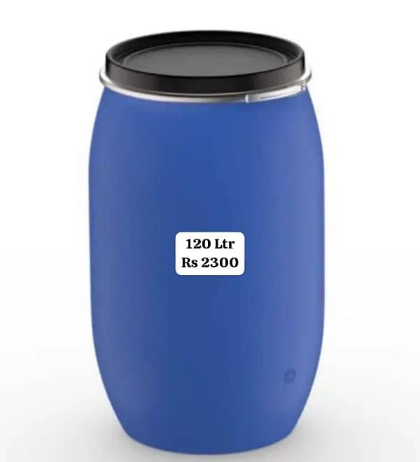 plastic Drums good condition for water and other storage 3
