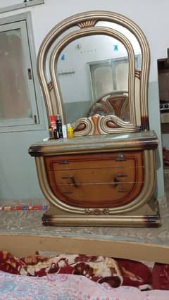 bed, side table,almari,mattress, dressing table,dvider and sofa set.