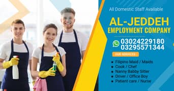 House maids , Helper , BabySitter , Chef , Patient care Domestic staff