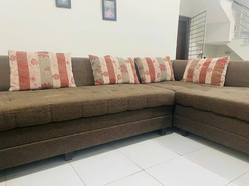 6 seater L shape sofa set 1