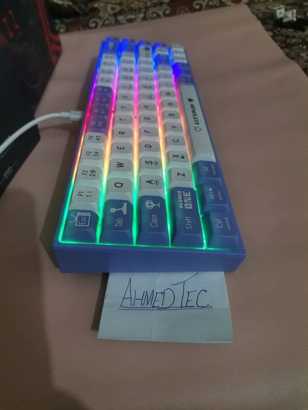 AJaz Ak680 60% Wired Hot Swappable Mechanical keyboard 3