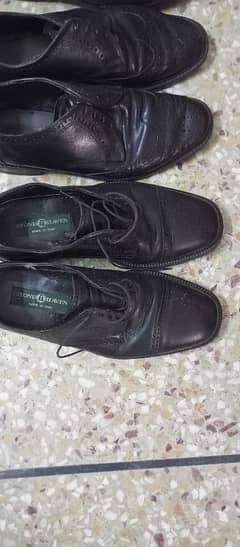 pure leather used shoes