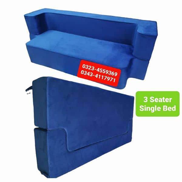 Sofa cum bed Molty double bed folding bed /Foam Mattress/Dining Table 10