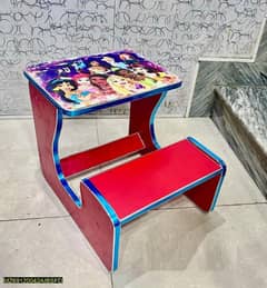 2 in 1 wood study table, wood study table for your kid