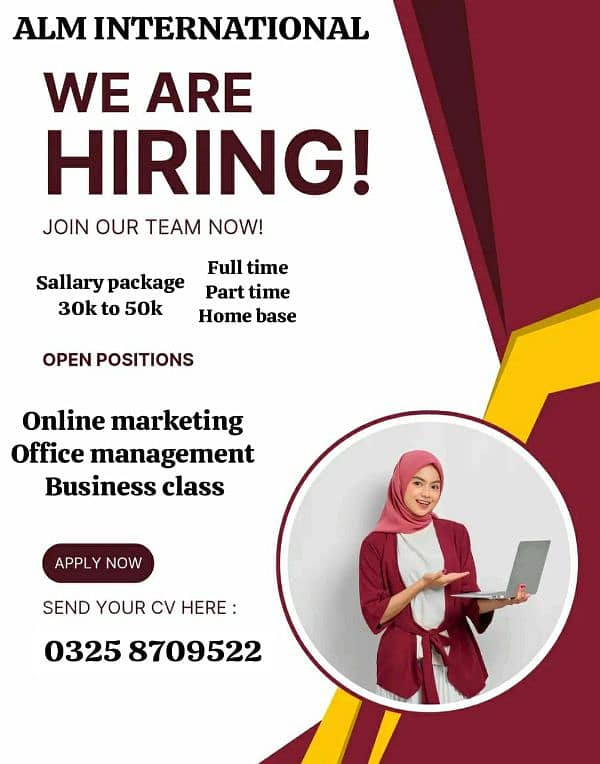 Office Management and part time work available 3