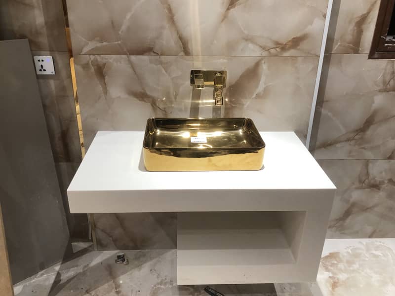 Corian vanity 18