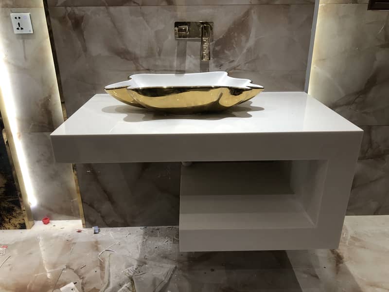 Corian vanity 19
