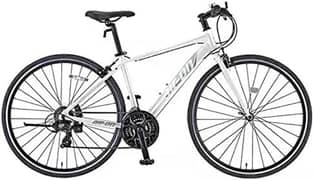 Sakamoto Techno Japanese Aluminium 21speed CrossBicycle (White)Size 26