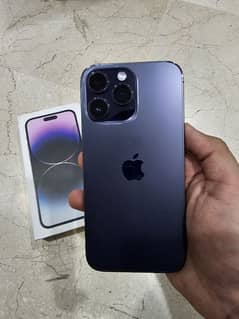 iphone 14 pro max 10/10 JV 128GB with box