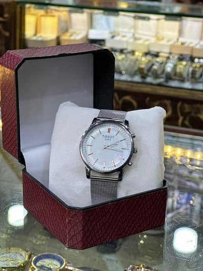 " Silver Luxe Timepiece"