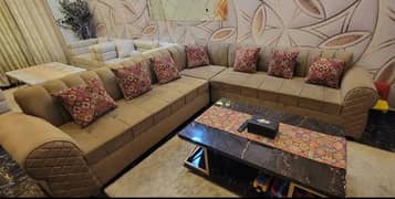 7 seater L shaped sofa