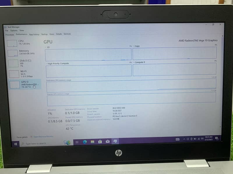 HP probook with graphic card Ryzen 7 Laptop 9