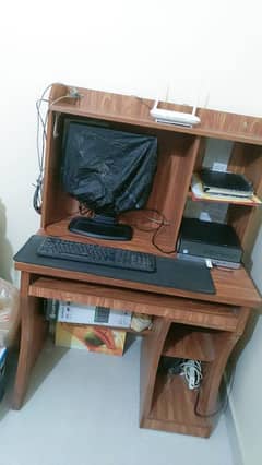 lasani wood computer table