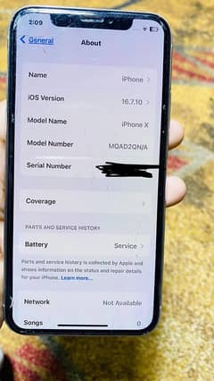 i phone x 4 ram 64 storage water pack full geniune