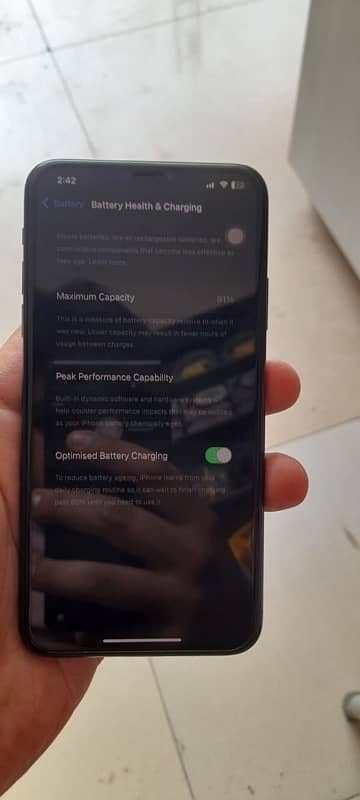 iphone 11 pro max pta 256 gb scratch less condition with box 3