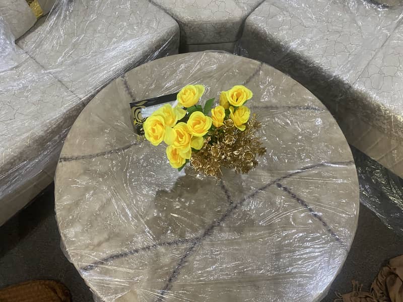 L shaped sofa set/ round table/ coffee table 4