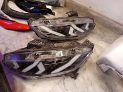 headlights for civic x (RGB)