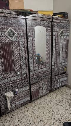 3door cupboard ajrak design