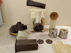 Moulinex Food Factory ( meat grinder,  vegetables slicer and juicer.