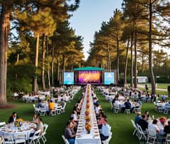 Big Restaurant Space available for Rent 30 Kanal Area 5000 People Dianing Space for Rent