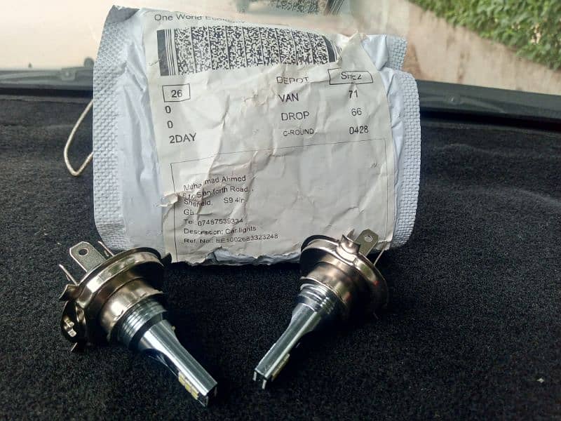 Car LED Headlight Bulbs (H4) Brand New 4