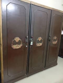 3 door wooden Almari