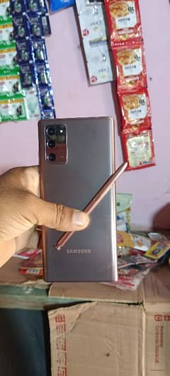 Galaxy note 20 brand new condition 8gb256gb water pack