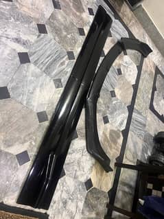 Honda civic 2016  side skirts and front bumper trim