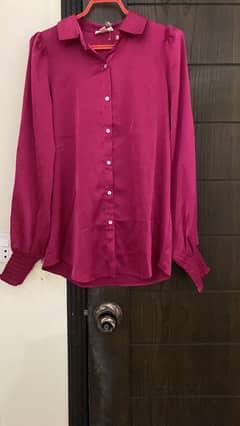 Satin Shirt Size Small brand new with tag attached