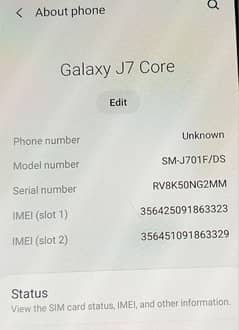 SM-J701F/DS PTA Aprroved Dual sim