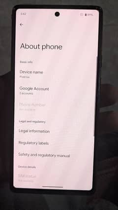google pixel 6a 8/128 non pta awesome battery PUBG lover